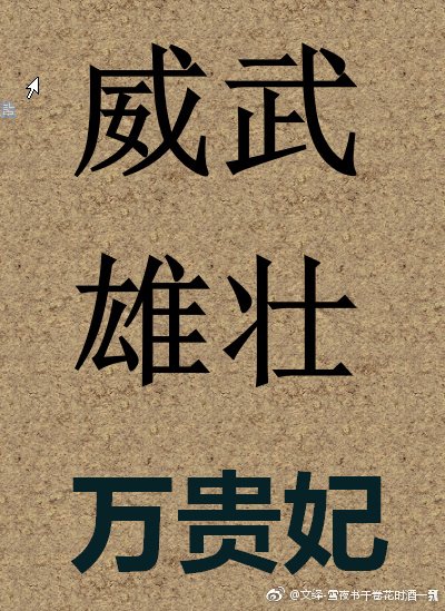 《威武雄壯萬貴妃》