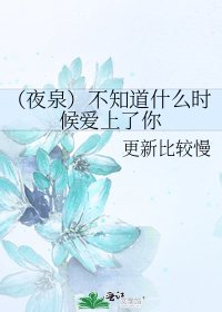 《(夜泉)不知道什麼時候愛上了你》